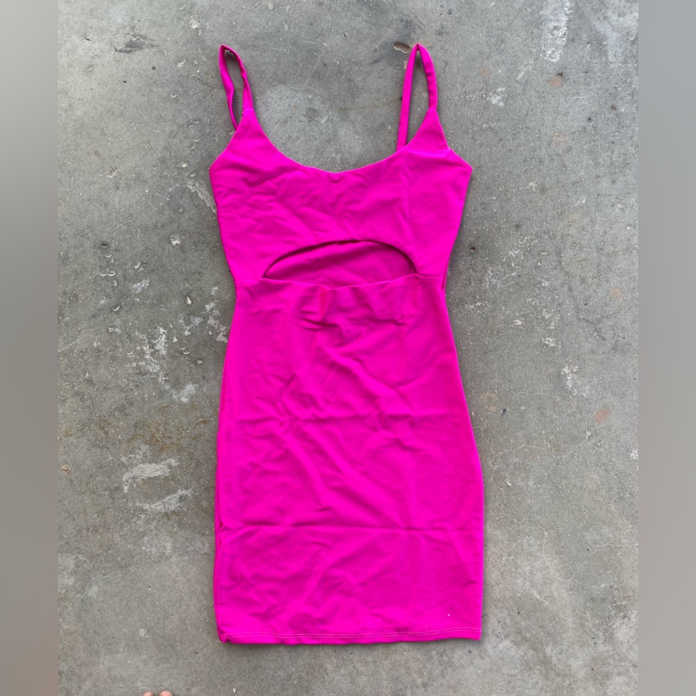 Fashion Nova Cut To The Chase Mini Dress In Pink Size S